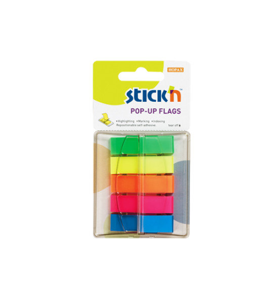 Film Index, Pop-Up, (45 mm x 12 mm), 40 Tiras x Color, 5 Colores Neón x Blister. 