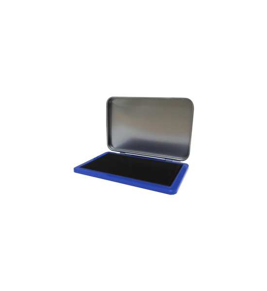 Tampo Almohadilla (122 x 83 x 14 mm), Sin Tinta, Base Azul, Unidad.