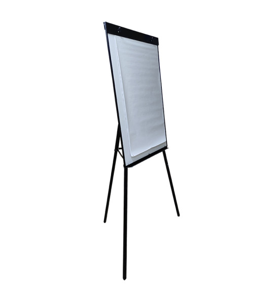 Rotafolio con Pizarra Blanca Magnética (90 cm x 120 cm), Altura Ajustable, Unidad