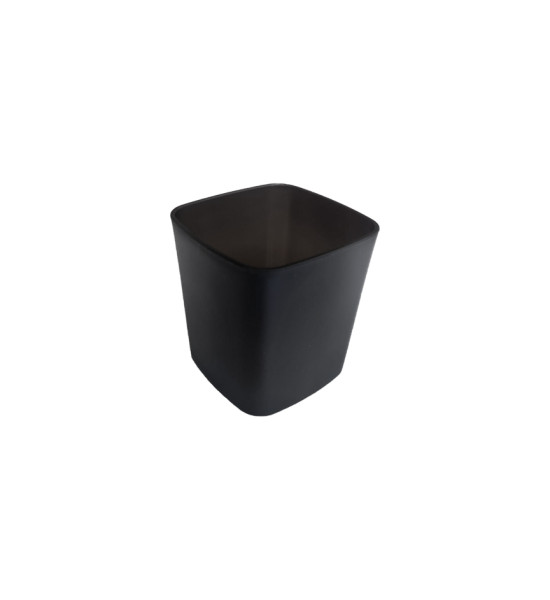 Porta Lápices, Plástico (PP), (9 cm Alto x 8 cm Ancho x 8 cm Prof),  Negro, Unidad