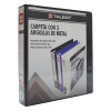 Carpeta con Visor, 3 Argollas, O-Ring, 1.5 pulg, Tam. Carta, Negro, 1 Und.