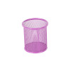 Porta Lápices, Metálico, Circular, (9.5 cm Alto x 8.5 cm Ancho x 8.5 cm Prof),  Morado Pastel, Unidad