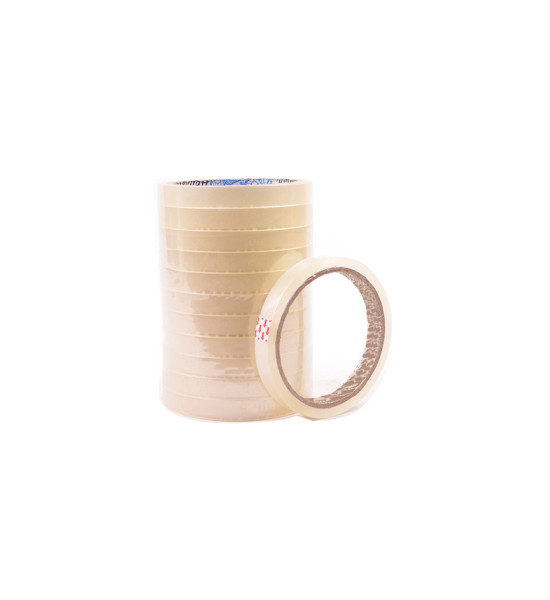 Cinta Adh. Transparente, 12 mm x 50 m, Pack x 12 Und