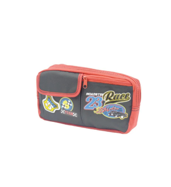 Cartuchera/Estuche Escolar, Mod. Roadster 23. 2 Cierres. Unidad