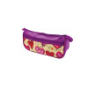 Cartuchera/Estuche Escolar, Mod. Flowers & Hearts. 2 Cierres. Unidad