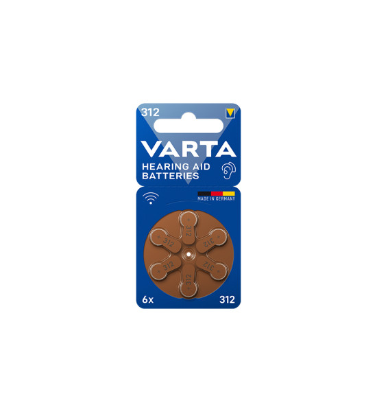 Pilas para Audifonos VARTA - 312 - Blister x 6 - VARTA