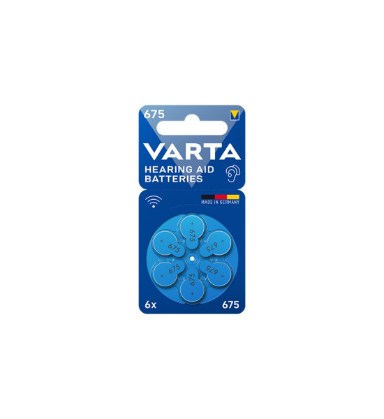 Pilas para Audifonos VARTA - 675 - Blister x 6 - VARTA