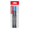 Marc. Permanente, Cappi, Punta Redonda, M 1.0 mm, Pack x 2 Unds. Azul
