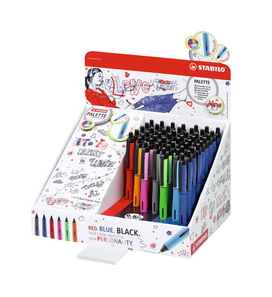 Rollerball Retractil, Palette, Punta X-Fina 0.3 mm, Exh x 50 Und. Colores Surtidos