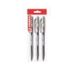 Bolígrafo Retractil, Liner 308NF, Punta Aguja 0.38 mm, Negro,  Pack x 3 Unds.