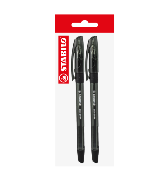 Bolígrafo, Bille Hi-Flux 508NF, Punta Aguja 0.38 mm, Negro, Pack x 2 Unds.