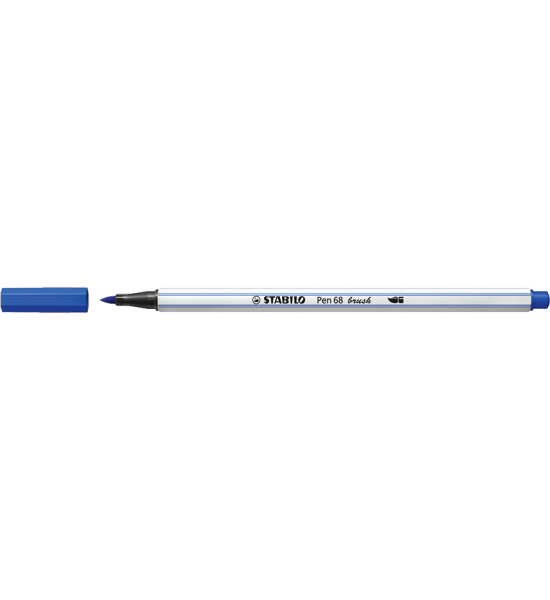 Marcador, Pen 68 Brush, Punta Pincel Flexible, Ultramarino, Unidad