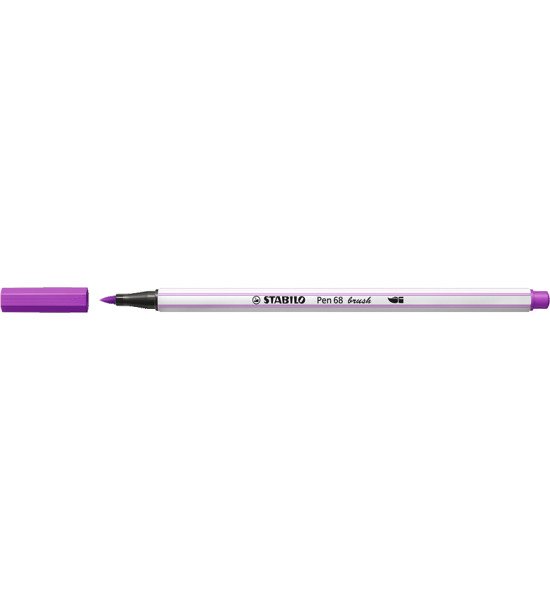 Marcador, Pen 68 Brush, Punta Pincel Flexible, Lila, Unidad