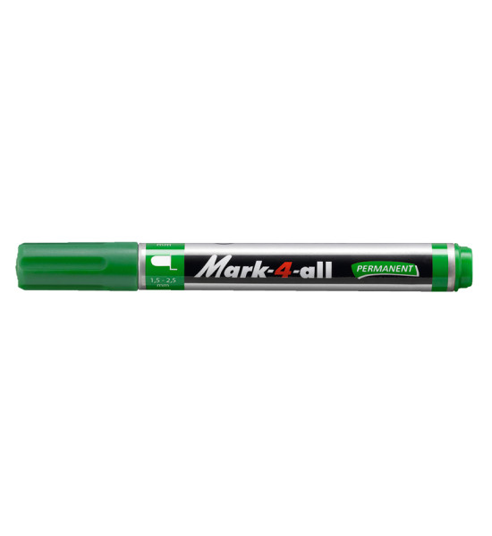 Marc. Permanente, Mark-4-all, Punta Redonda, 1.5-2.5 mm, Verde, Unidad