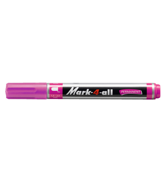 Marc. Permanente, Mark-4-all, Punta Redonda, 1.5-2.5 mm, Rosado, Unidad
