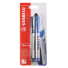 Marc. Permanente, Mark-4-all, Punta Redonda, 1.5-2.5 mm, Blister x 2 Unds. Azul y Negro