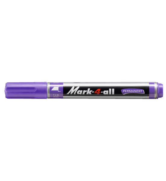 Marc. Permanente, Mark-4-all, Punta Biselada, 1.0-4.0 mm, Morado, Unidad