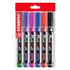 Marc. Permanente, Mark-4-all, Punta Biselada, 1.0-4.0 mm, Pack x 6 Unds. 6 Colores Surtidos