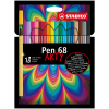 Marcador, Pen 68, Punta 1.0 mm, Estuche ARTY x 18 Unds. 18 Colores Surtidos