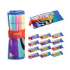 Marcador, Pen 68, Punta 1.0 mm, Estuche Enrrollable (Just Like You) x 25. 25 Colores Surtidos