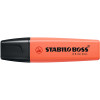 Resaltador, Boss, Punta Biselada 2.0-5.0 mm, Colores Pastel, Rojo Coral Suave, Unidad