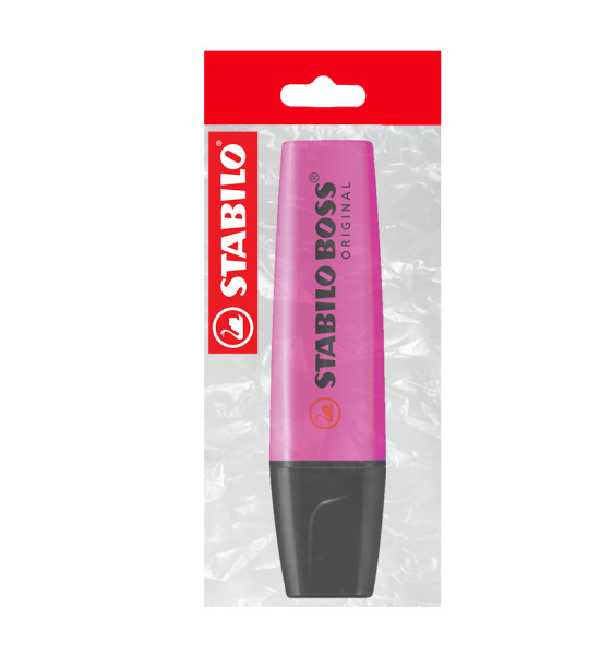 Resaltador, Boss, Punta Biselada 2.0-5.0 mm, Colores Fluo, Magenta, Pack x 1 Und.