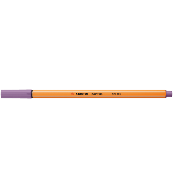 Micropunta/Felpa, Point 88, Punta Fina  0.4 mm, Gris Violeta, Unidad