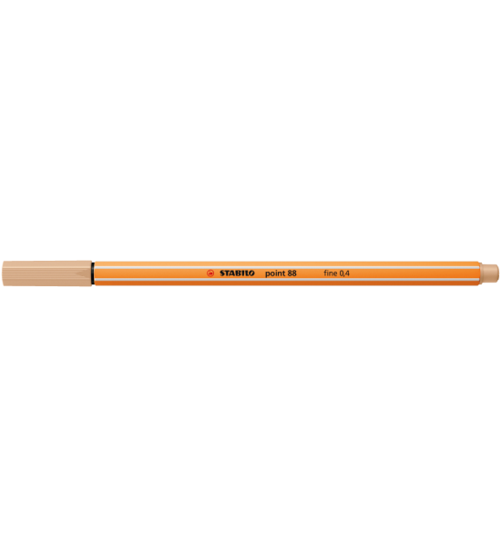 Micropunta/Felpa, Point 88, Punta Fina  0.4 mm, Beige, Unidad