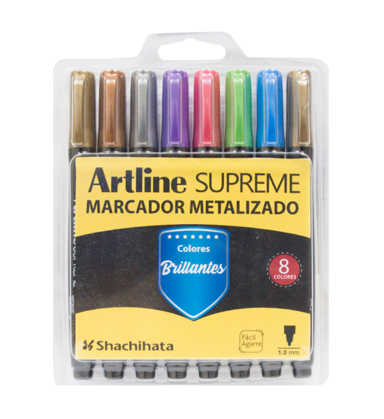 Marc. Permanente, EPF790, Punta Redonda, 1.0 mm, Estuche x 8, Varios Colores
