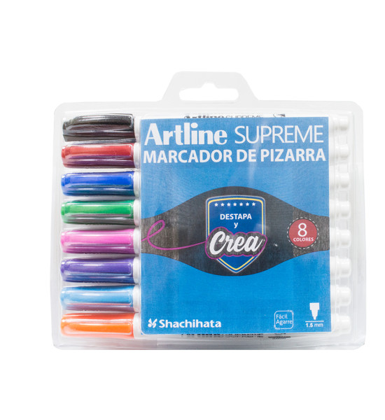 Marc. Pizarra, EPF507, Punta Redonda, 1.5 mm, Estuche x 8, Colores Surtidos