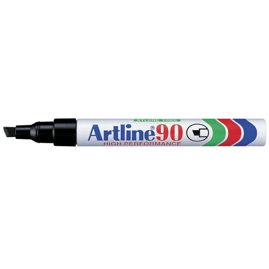 Permanent Marker, EK90, Chisel Nib, 2.0 - 5.0 mm, Black, Unit