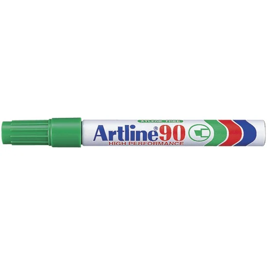 Permanent Marker, EK90, Chisel Nib, 2.0 - 5.0 mm, Green, Unit