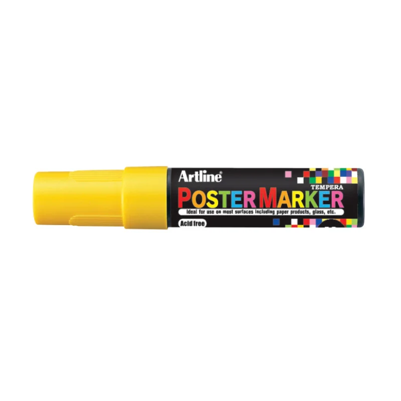 Poster Marker, EPP-12, Tip 12.0 mm, Fluoro Yellow, Unit