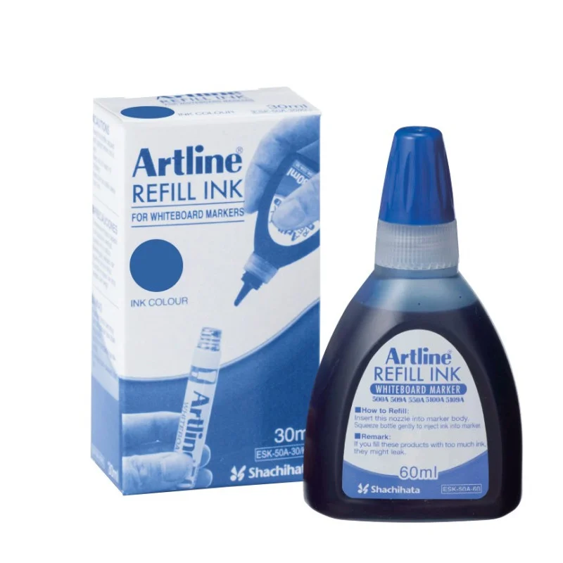 Refill Ink for Whiteboard Markers, 30 mL, Blue, Unit