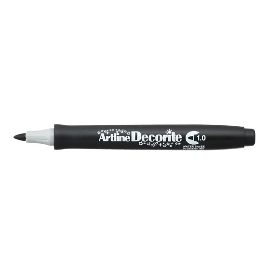 Decorite Marker, EDF, Bullet Style, 1.0 mm, Black, Unit