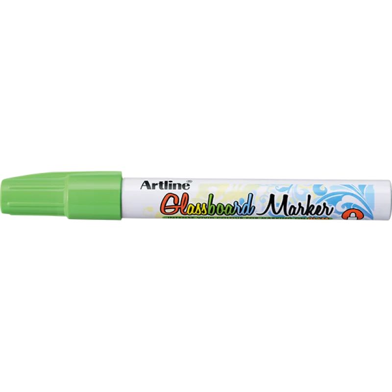 Glassboard Marker, EPG-4, Bullet Style, 2.0 mm, Fluoro Green, Unit