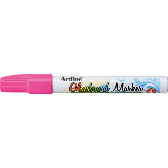 Glassboard Marker, EPG-4, Bullet Style, 2.0 mm, Fluoro Pink, Unit