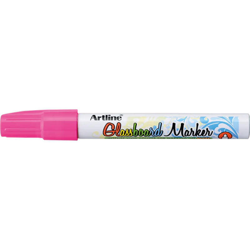 Glassboard Marker, EPG-4, Bullet Style, 2.0 mm, Fluoro Pink, Unit