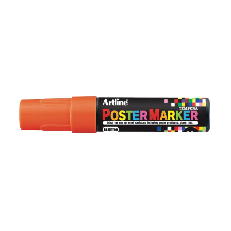 Poster Marker, EPP-12, Tip 12.0 mm, Fluoro Orange, Unit