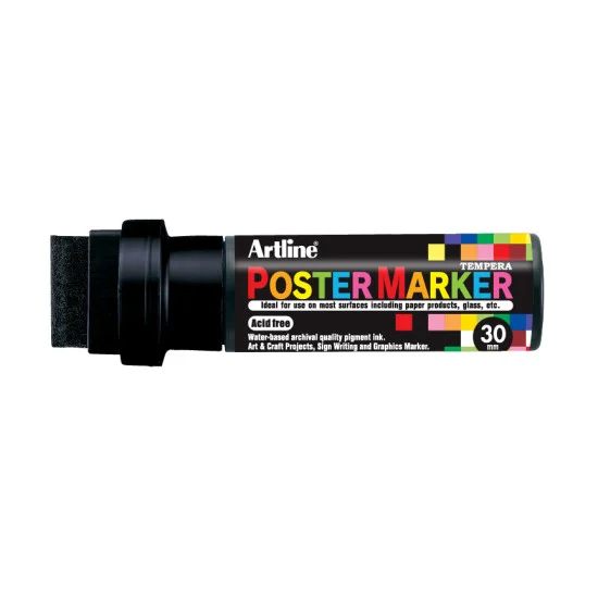 Poster Marker, EPP-30, Tip 30.0 mm, Black, Unit