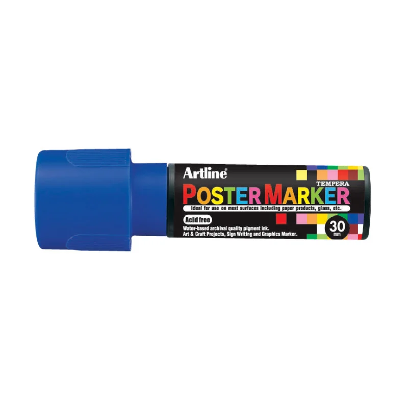 Poster Marker, EPP-30, Tip 30.0 mm, Blue, Unit