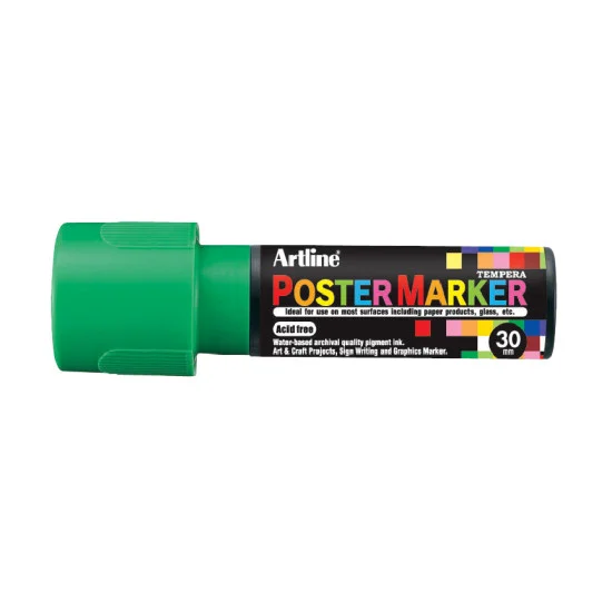 Poster Marker, EPP-30, Tip 30.0 mm, Fluoro Green, Unit