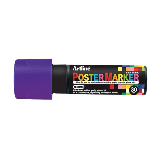 Poster Marker, EPP-30, Tip 30.0 mm, Purple, Unit