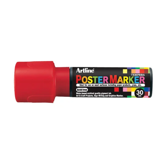 Poster Marker, EPP-30, Tip 30.0 mm, Red, Unit