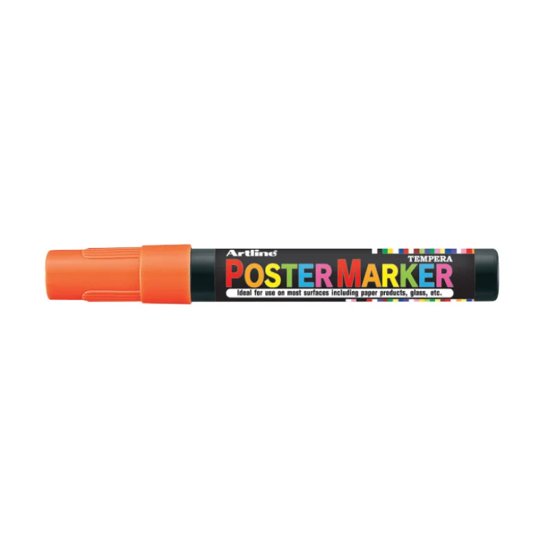 Poster Marker, EPP-4, Bullet Style 2.0 mm, Fluoro Orange, Unit