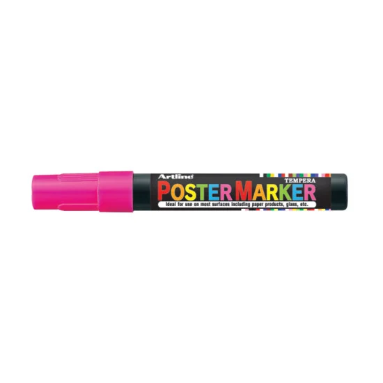 Poster Marker, EPP-4, Bullet Style 2.0 mm, Fluoro Pink, Unit