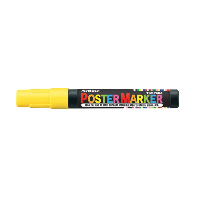 Poster Marker, EPP-4, Bullet Style 2.0 mm, Fluoro Yellow, Unit