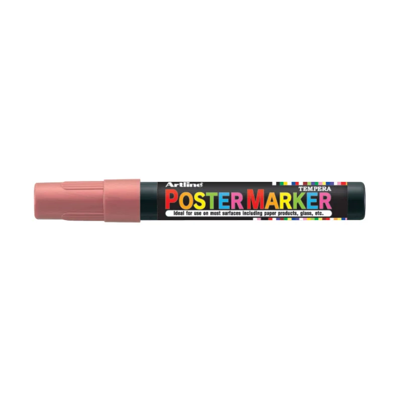 Poster Marker, EPP-4, Bullet Style 2.0 mm, Metallic Red, Unit