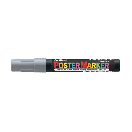 Poster Marker, EPP-4, Bullet Style 2.0 mm, Silver, Unit