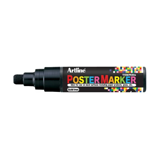 Poster Marker, EPP-6, Bullet Style 6.0 mm, Black, Unit